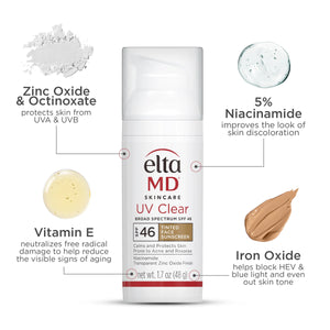 EltaMD UV Clear Tinted Facial Susncreen